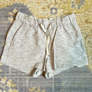Lululemon Grey Striped Shorts